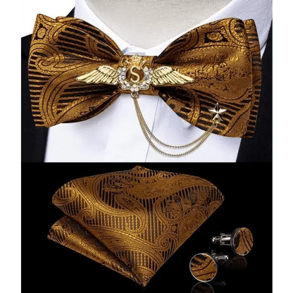 Luxury Pink Solid Men Bow Tie Silk Business Wedding Elegant Bowtie For Men Unique Desing For Every Occasion