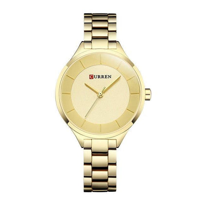 Luxury Rose Gold Womens Watch Stainless Steel Wrist Watches Fashion Thin Quartz Ladies Watch Waterproof Stainless Steel Wrist Watch Elegant Round Design For Women