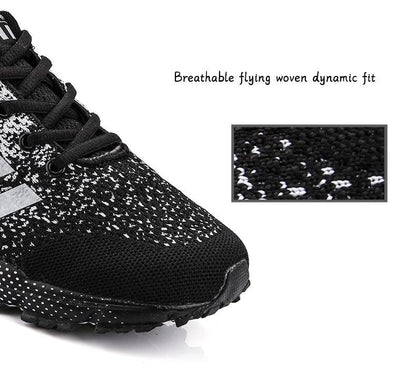 Luxury Sport Mens Sneakers Mesh Breathable Casual Men Shoes Comfortable Non-Slip Shock Absorption Light Outdoor Walking Comfortable Running Sneakers