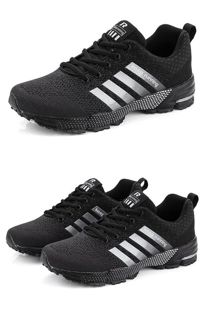 Luxury Sport Mens Sneakers Mesh Breathable Casual Men Shoes Comfortable Non-Slip Shock Absorption Light Outdoor Walking Comfortable Running Sneakers