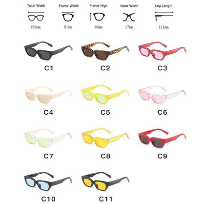 Luxury Style  Eyewear For Women/Men Designer Small Frame Cat Eye Glasses Women Cat Eye Sunglasses Vintage Square Shade Women Eyewear