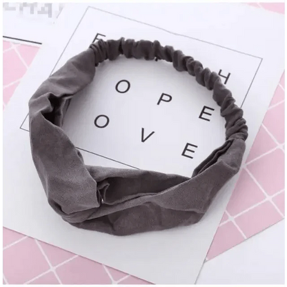 Luxury Women's Headband Vintage Cross Knot Elastic Hair Bands Soft Solid Hairband Girls Hair Accessories Floral Turban Bandanas Head Wrap