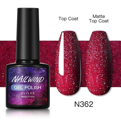 Luxury Womens Colorful Gel Nail Polish 8ml Semi Permanent UV/LED Glossy Effect Popular Design For Women and Girls in Fashion Style
