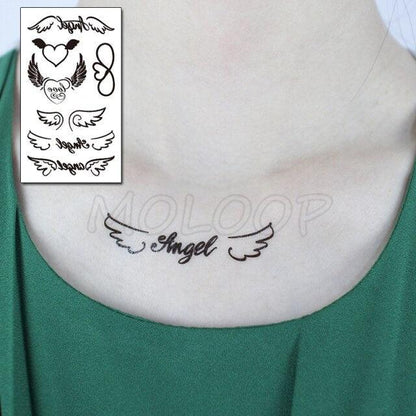 Luxury Womens Different Temporary Waterproof Tattoo Sticker Feather Dandelion Tattoos For Makeup Party