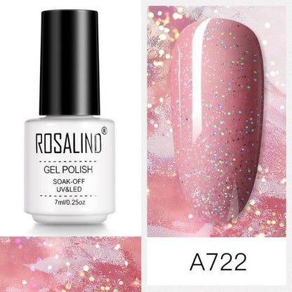 Luxury Womens Pink Shiny Nail Gel Polish Varnish Permanent UV Gel Popular High Quality Colorful Nail Polish