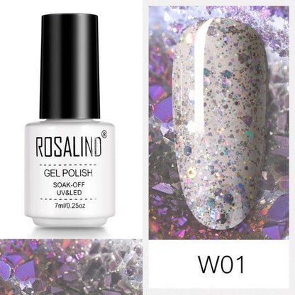 Luxury Womens Pink Shiny Nail Gel Polish Varnish Permanent UV Gel Popular High Quality Colorful Nail Polish