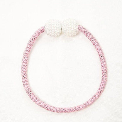 Magnetic Curtain Tieback High Quality Holder Hook Buckle Clip Pretty Modern Polyester Decorative Home Accessories Decorative Curtain Holdbacks Crystal Tie Backs For Curtains Curtain Holders For Window Draperies