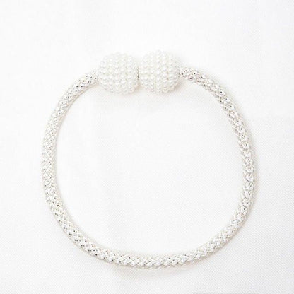 Magnetic Curtain Tieback High Quality Holder Hook Buckle Clip Pretty Modern Polyester Decorative Home Accessories Decorative Curtain Holdbacks Crystal Tie Backs For Curtains Curtain Holders For Window Draperies