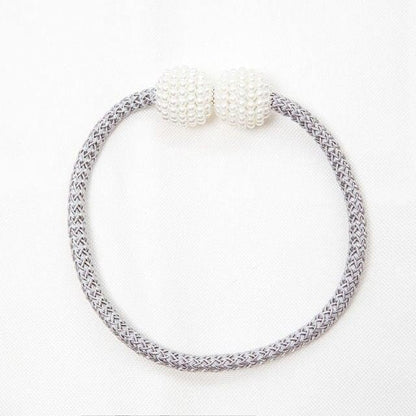 Magnetic Curtain Tieback High Quality Holder Hook Buckle Clip Pretty Modern Polyester Decorative Home Accessories Decorative Curtain Holdbacks Crystal Tie Backs For Curtains Curtain Holders For Window Draperies