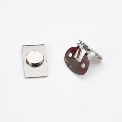 Magnetic Invisible Tie Clip Automatically Fixed Stainless Steel Metal Shirt Tie Clips Magnetic Fixed Tie Stay Clips Stainless Steel Metal Shirt Tie Clips Gifts For Father’s Day Valentine's Creative Jewelry For Men Accessories Gifts