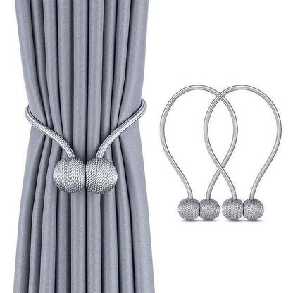 Magnetic Pearl Ball Curtain Tiebacks Accessories Holdbacks Buckle Accessory Buckles Clasp Clips Curtain Hook Holder Holder Clips For Home Office Window 49CM
