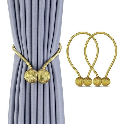 Magnetic Pearl Ball Curtain Tiebacks Accessories Holdbacks Buckle Accessory Buckles Clasp Clips Curtain Hook Holder Holder Clips For Home Office Window 49CM