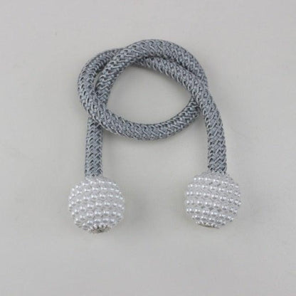 Magnets Curtains Clamps Curtain Holder Pompom Tieback Magnetic Clips Hanging Balls Tie Back Home Decoration Accessories Magnetic Curtain Tiebacks European Style Decorative Curtain Drape Tie With Strong Magnetic For Home And Office Decoration