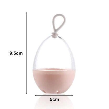 Makeup Sponge Case Capsule Shaped Box Container Makeup Drying Holder Easy Sponge Display Storage Cosmetic Puff Holder Egg Shape Box