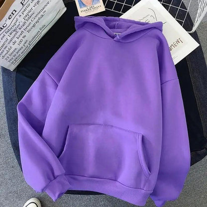 Man Sweatshirt With A Hood Hoodies Ladies Long Sleeve Casual Warm Hoodie Pullover Clothes Unisex Solid Color Print Hoodie Casual Long Sleeve Pullover Hoodie