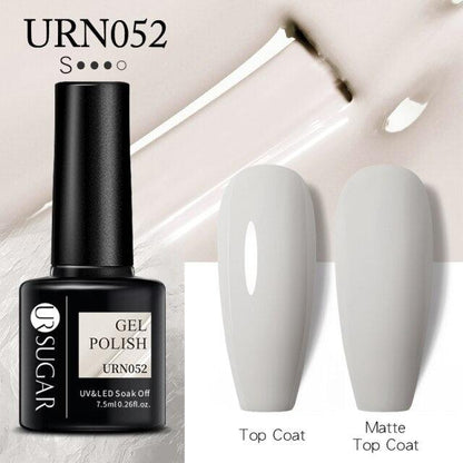 Matte Pink Blue Gel Nail Polish Semi Permanent LED Nail Art Design Elegant Warm Colors For Womens