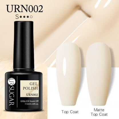 Matte Pink Blue Gel Nail Polish Semi Permanent LED Nail Art Design Elegant Warm Colors For Womens