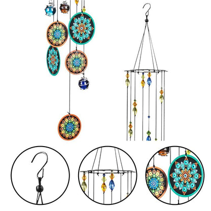 Memorial Wind-chimes Crystal Ball Rainbow Maker Window Sun-catcher Hanging Fengshui Wind Chimes Decoration For Patio Balcony Garden Ornaments Decor For Window Home Garden