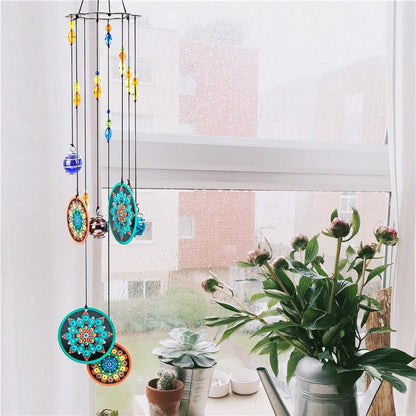 Memorial Wind Chimes Rainbow Maker Window Hanging Sun Catcher Wind Chimes Decoration For Patio Balcony Garden Wall Hanging Ornament Decor