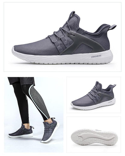 Men Blue Running Shoes Lightweight Breathable Mesh Soft Women Outdoor Sneakers Slip On Outdoor Jogging Walking Tennis Sport Shoes Fashion Sneakers For Workout