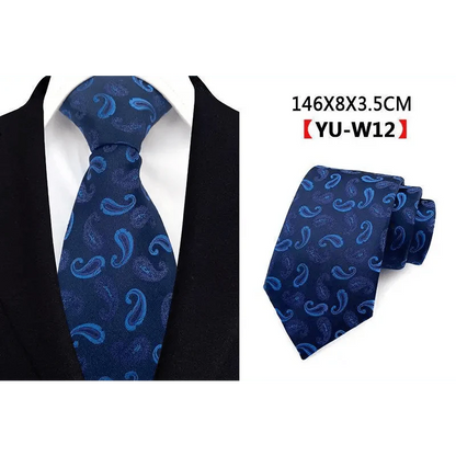 Men Business Elegant Necktie Design Silk Wedding Tie For Men Office Mens Fashion Formal Tie