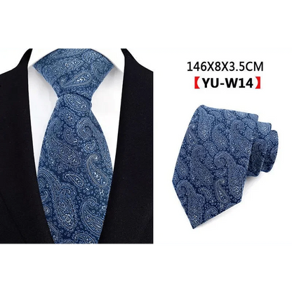 Men Business Elegant Necktie Design Silk Wedding Tie For Men Office Mens Fashion Formal Tie
