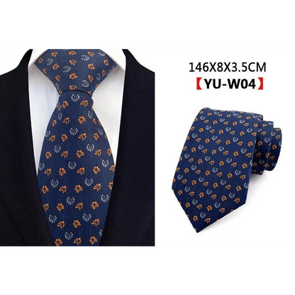 Men Business Elegant Necktie Design Silk Wedding Tie For Men Office Mens Fashion Formal Tie