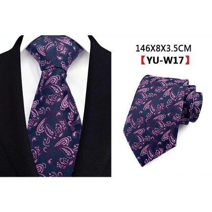 Men Business Elegant Necktie Design Silk Wedding Tie For Men Office Mens Fashion Formal Tie
