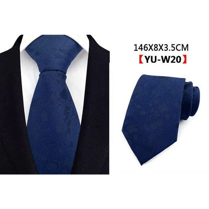 Men Business Elegant Necktie Design Silk Wedding Tie For Men Office Mens Fashion Formal Tie