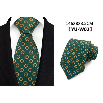 Men Business Elegant Necktie Design Silk Wedding Tie For Men Office Mens Fashion Formal Tie
