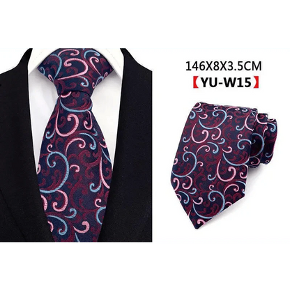 Men Business Elegant Necktie Design Silk Wedding Tie For Men Office Mens Fashion Formal Tie