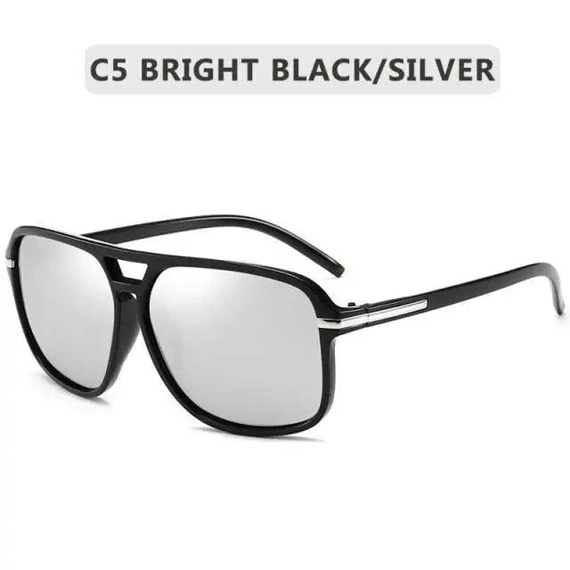 Men Elegant Cool Square Style Fashion Polarized Sunglasses Driving Vintage Design UV400 Sun Glasses