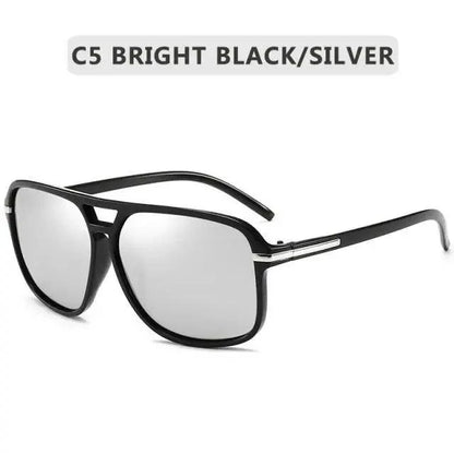 Men Elegant Cool Square Style Fashion Polarized Sunglasses Driving Vintage Design UV400 Sun Glasses