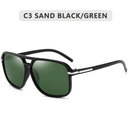 Men Elegant Cool Square Style Fashion Polarized Sunglasses Driving Vintage Design UV400 Sun Glasses