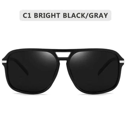 Men Elegant Cool Square Style Fashion Polarized Sunglasses Driving Vintage Design UV400 Sun Glasses
