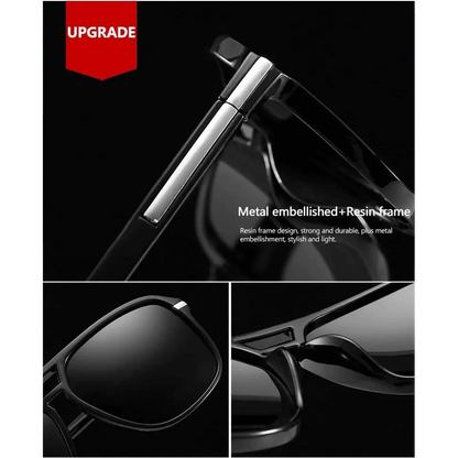 Men Elegant Cool Square Style Fashion Polarized Sunglasses Driving Vintage Design UV400 Sun Glasses