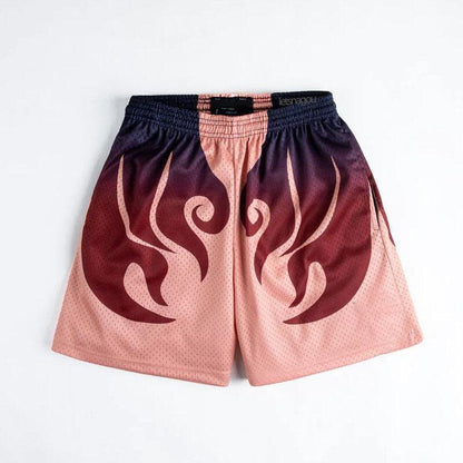 Men's Beach Short Trunks Summer Casual Shorts Gym Sport Quick Dry Mesh Shorts Running Basketball Shorts For Male Mesh Breathable Pants with Elastic Waist Drawstring and Pockets