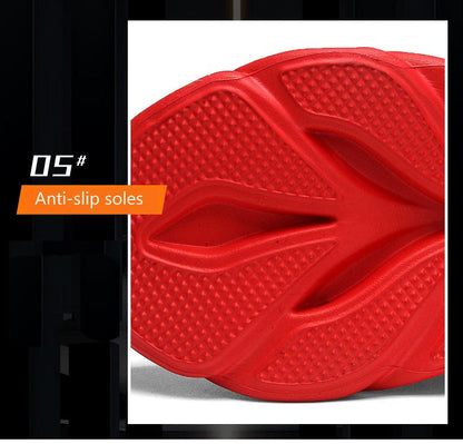 Men's Flame Printed Sneakers Flying Weave Sports Comfortable Running Outdoor Men Athletic Shoes Breathable Casual Sports High Quality Sport Design Sneaker
