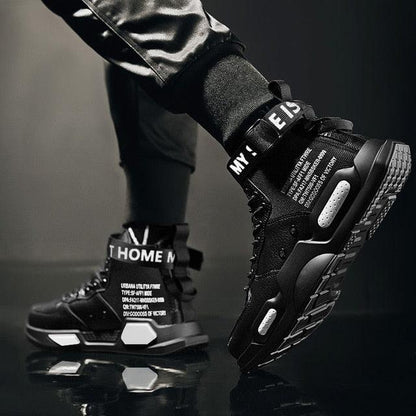 Men's High Quality Top Fashion Leather Sneakers Trend Comfortable Man Casual Shoes Outdoor Non-slip Breathable Mens Basketball Luxury Fashion Running Sneakers