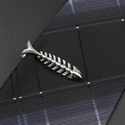 Men's Metal Tie Clip Vintage Unique Shape Bright Stainless Steel Necktie Clasp Gentleman's Party Luxury Tie Bars Clips Wedding Luxury Design Accessories For Men