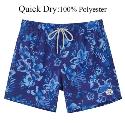 Men's Swim Shorts Quick Dry Beach Board Shorts with Mesh Lining New Summer Swimwear Surfing Swim Trunks for Men Men's Shorts Athletic Shorts Men's Spring and Summer Street Leisure Sports Drawstring Men's Short