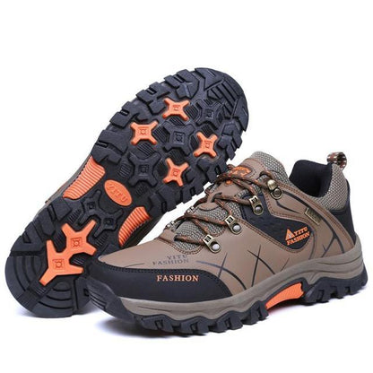 Men's Winter Snow Boots Waterproof Leather Sports Super Warm Men's Boots Outdoor Hiking Boots Work Travel Shoes Trail Climbing Shoes Lace Up Anti-Slip Waterproof Working Outdoor Boots
