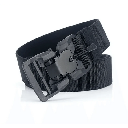Men Tactical Quick Release Magnetic Buckle Belt Classic Soft Nylon Sports Duty Work Belts