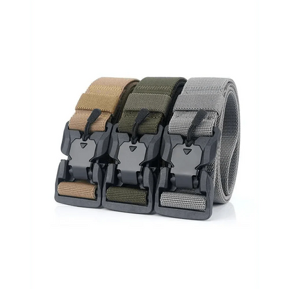 Men Tactical Quick Release Magnetic Buckle Belt Classic Soft Nylon Sports Duty Work Belts