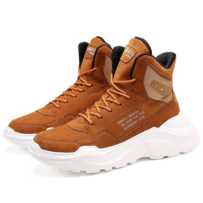 Men Winter Autumn Warm Modern High Tops Shoes Rubber Sole Running Sport Shoes High Quality Mesh Walking Jogging Non Slip Athletic Mens Sneakers