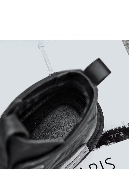 Mens Handmade Sneakers Leather Breathable Dress Shoes Luxury Shoes Casual Shoes Flat Footwear Classic Black White Men Fashion Walking Leather Mens Sneakers