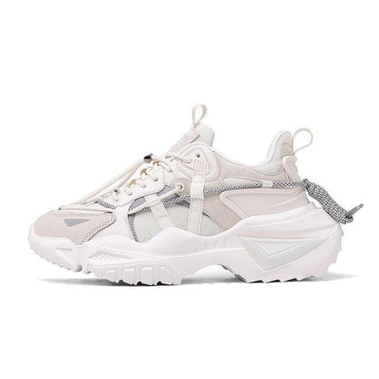 Mens Strong Casual Fashion Chunky Sneakers Height Increasing Spring Thick Sole Footwear Fashion High Quality Sneakers Slip on Walking Shoes High Top Casual Shoes For Men