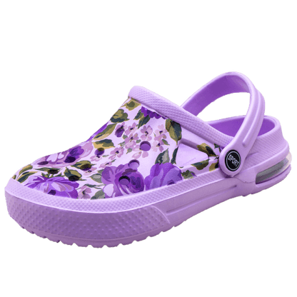 Mens Womens Sandals Hole Shoes Rubber Clogs Couple Garden Shoes Color Printing Air Cushion Beach Sandals Unisex Garden Clogs Lightweight Slip On Women Men Beach Sandals Water Shoes