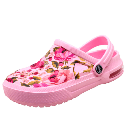 Mens Womens Sandals Hole Shoes Rubber Clogs Couple Garden Shoes Color Printing Air Cushion Beach Sandals Unisex Garden Clogs Lightweight Slip On Women Men Beach Sandals Water Shoes