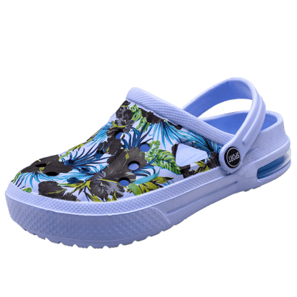 Mens Womens Sandals Hole Shoes Rubber Clogs Couple Garden Shoes Color Printing Air Cushion Beach Sandals Unisex Garden Clogs Lightweight Slip On Women Men Beach Sandals Water Shoes